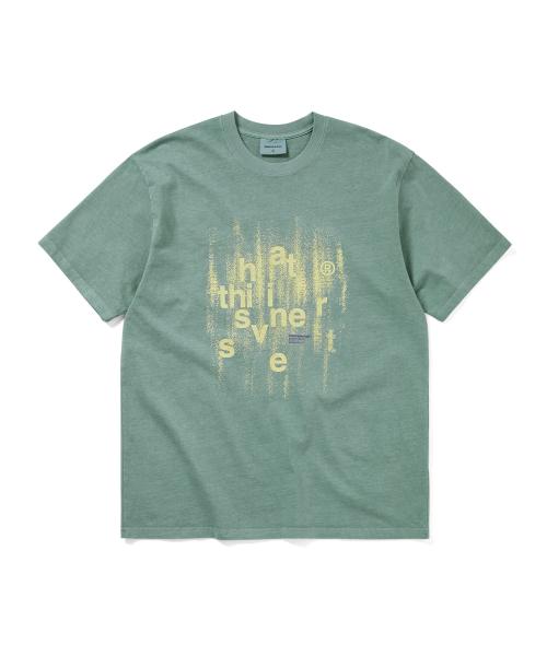 Brushed Paint Tee Emerald