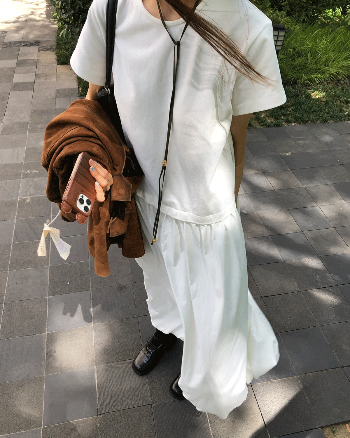 LIMITED * 25FW M.K EXCLUSIVE!) VOLUME MAXI DRESS (IVORY)