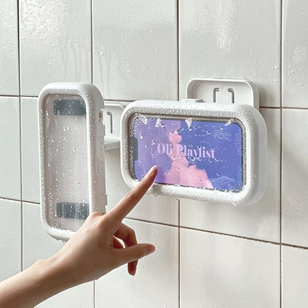 [실용적인 욕실꿀템] 방수 스마트폰거치대 360도 회전 핸드폰거치대 아이디어선물