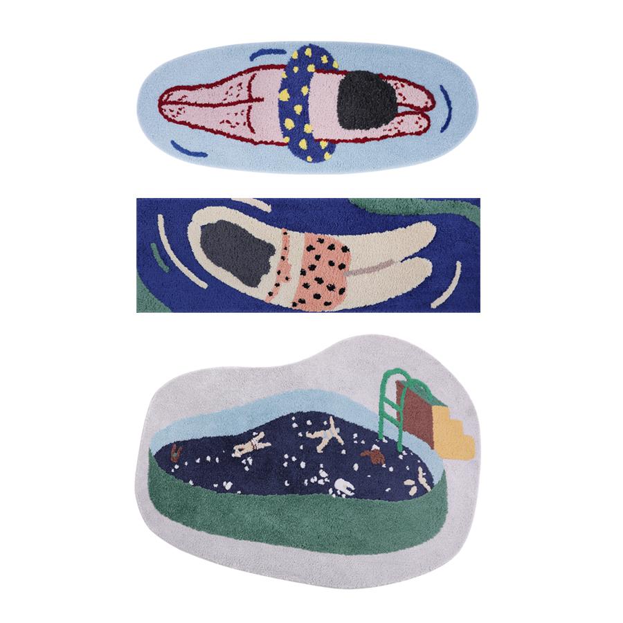 Swimming pool rug