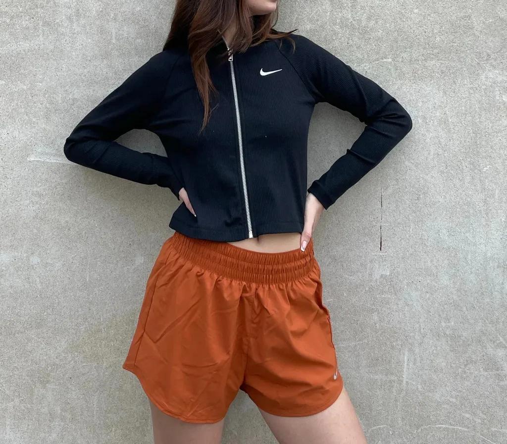 Nike 나이키 우먼스 트렌드 리브드 크롭 골지 자켓 가디건 블랙