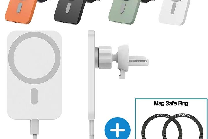 맥스톰 맥세이프 차량용 거치대 무선충전기