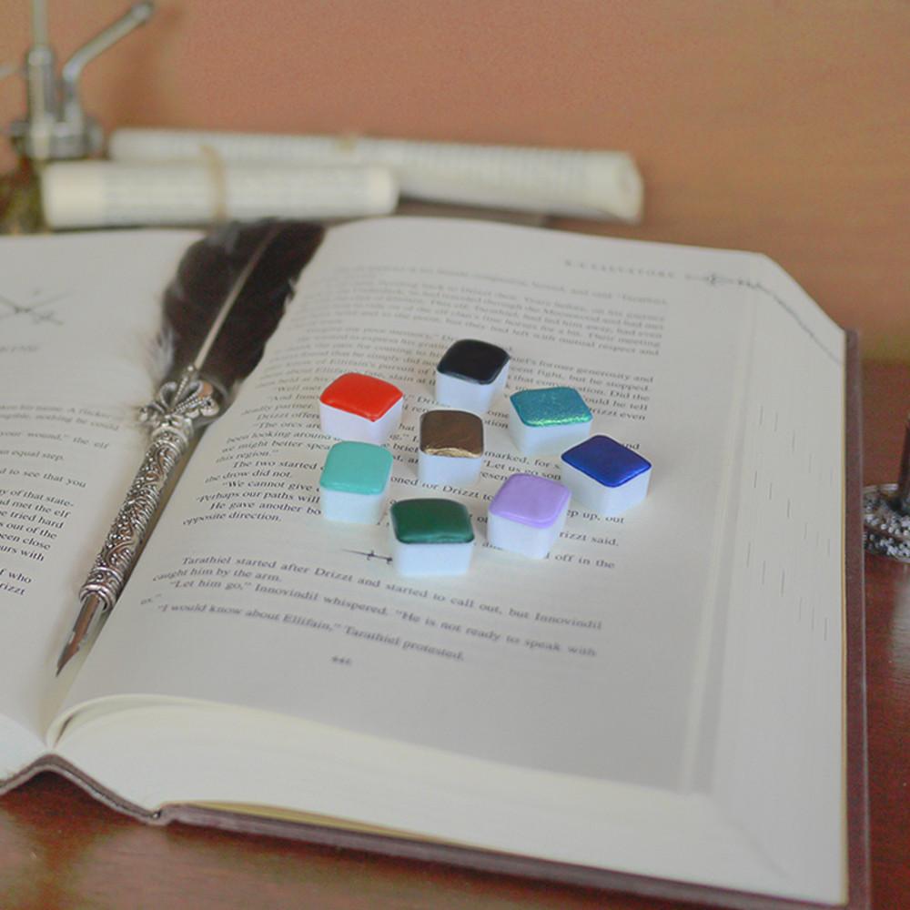 페어리 캐슬 단품 2ml 하프팬 /수채화물감/고체물감/물감/캘리그라피물감/펄물감/수채물감/고체수채물감