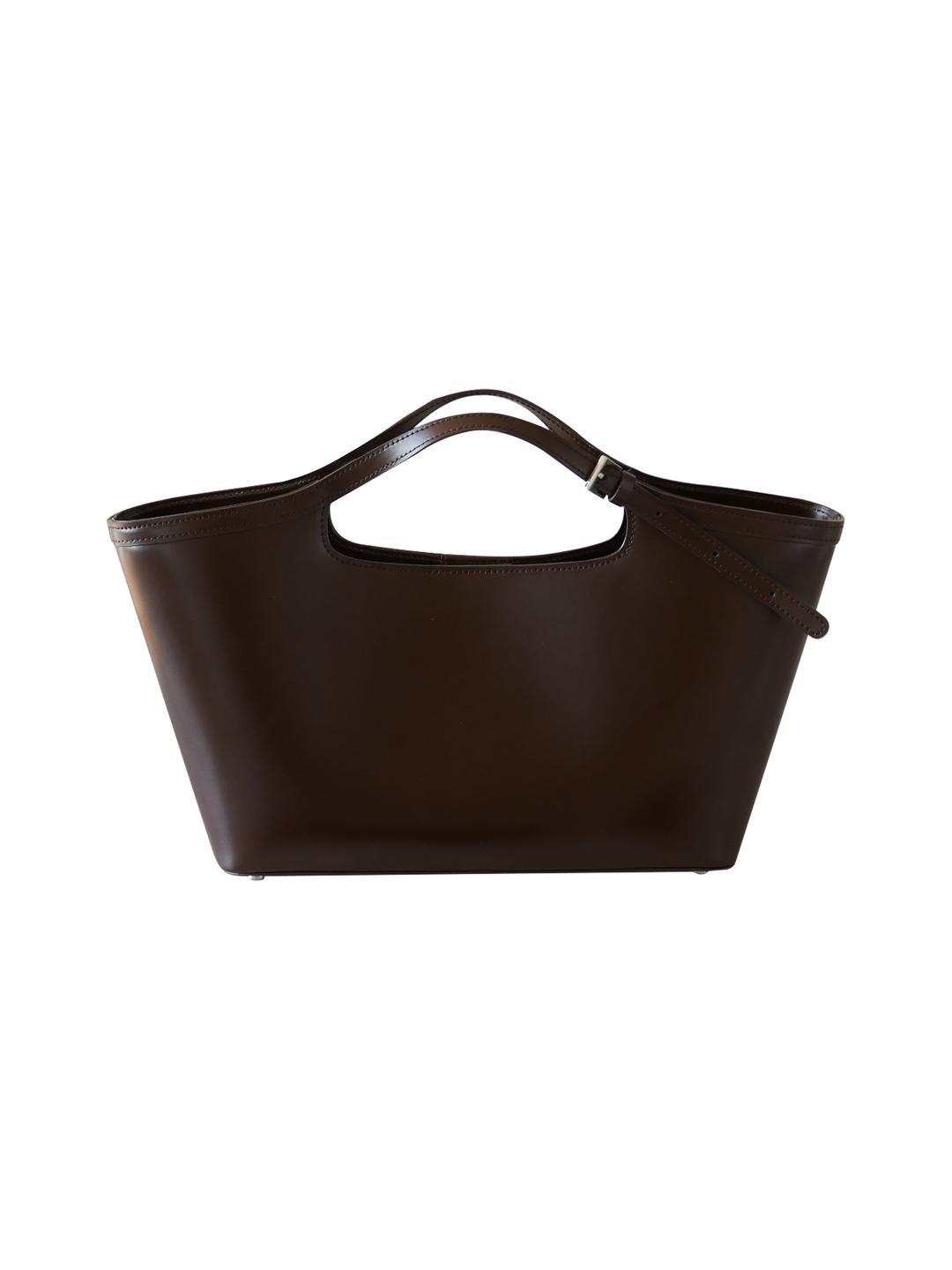 BELTED TRUG BAG_DARK BROWN [6/21 순차예약발송]