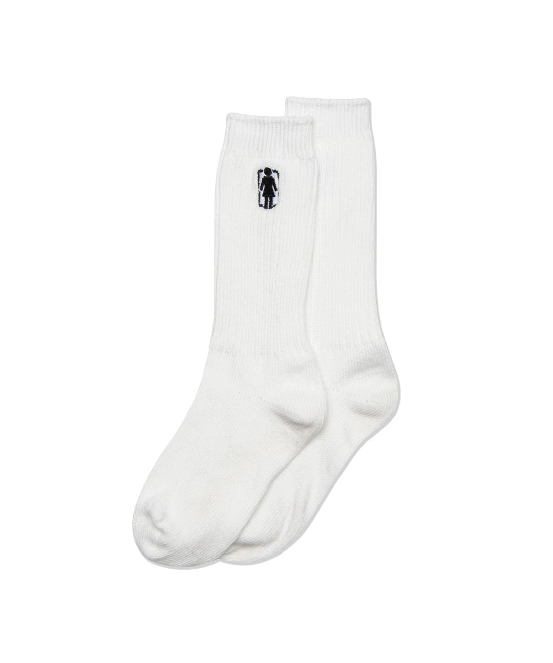 UNBOXED OG LOGO SOCKS white
