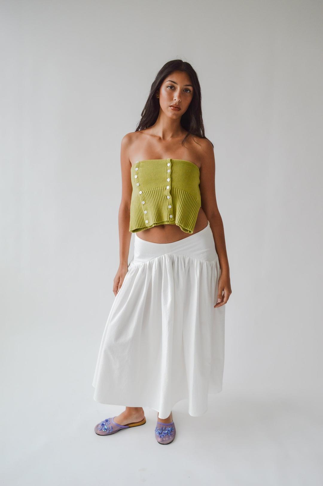 The Deck Chair Maxi Skirt (White, Red Stripe, Navy, Black) — Caspar The Label