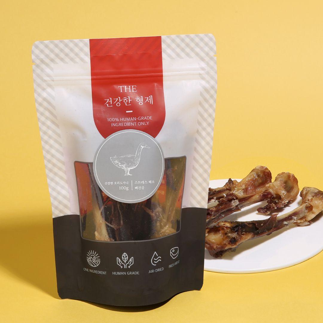 면역력 강화 THE 건강한 형제 독 수제간식 오리도가니 100g