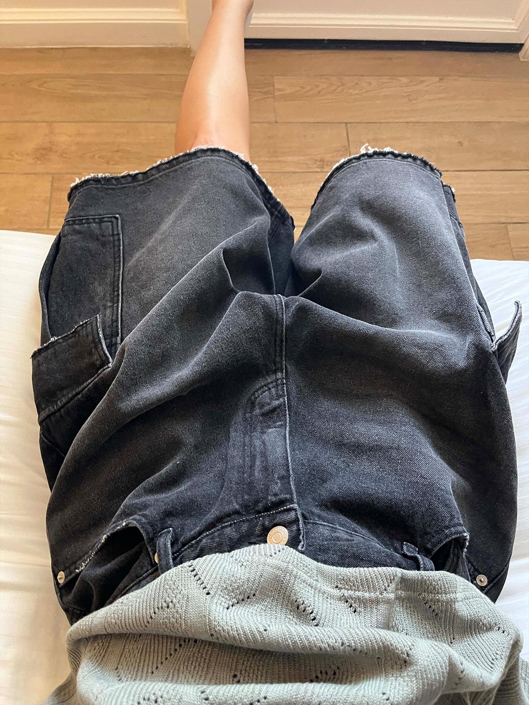 김아홉 차일드 버뮤다 데님