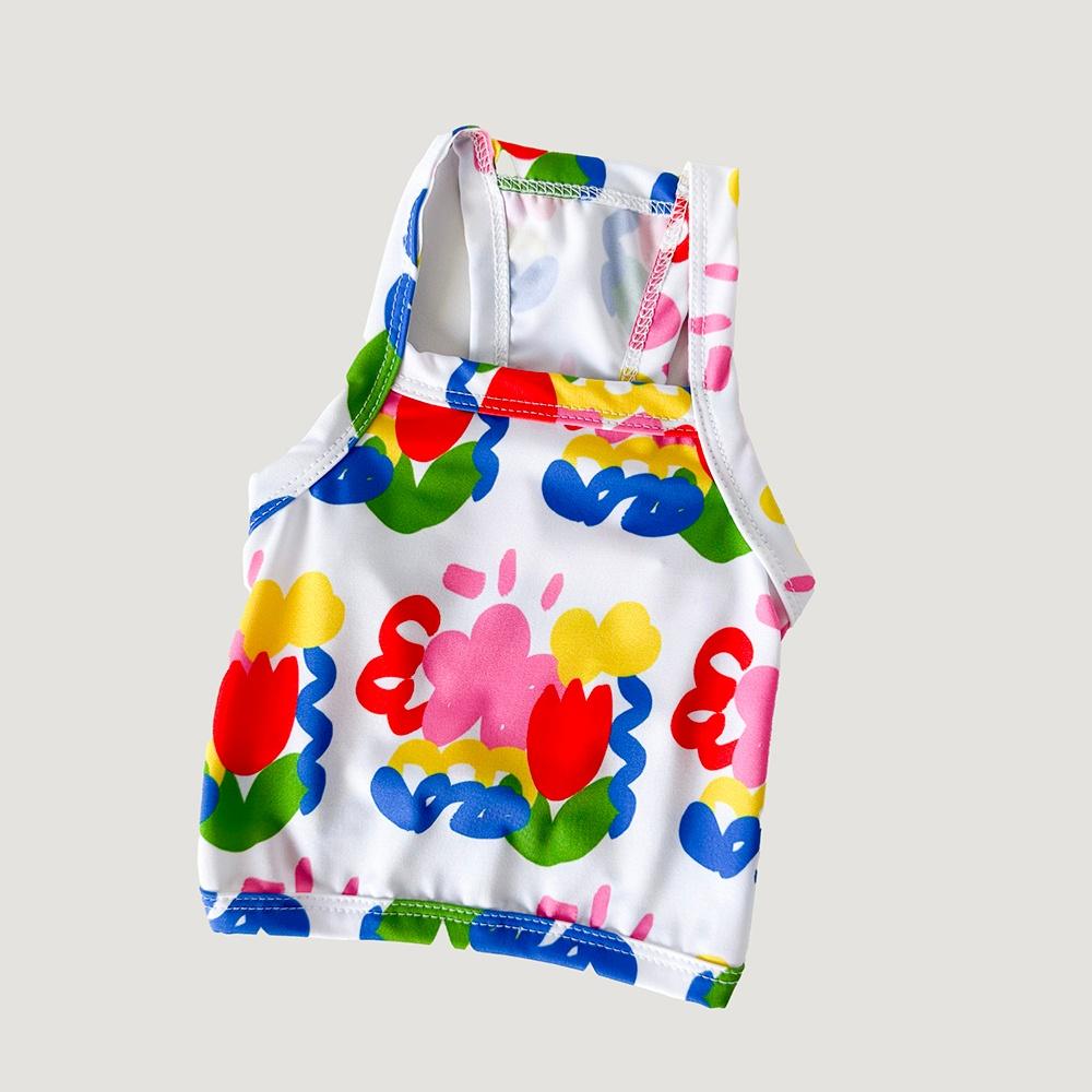 꽃밭 쿨링 크롭탑