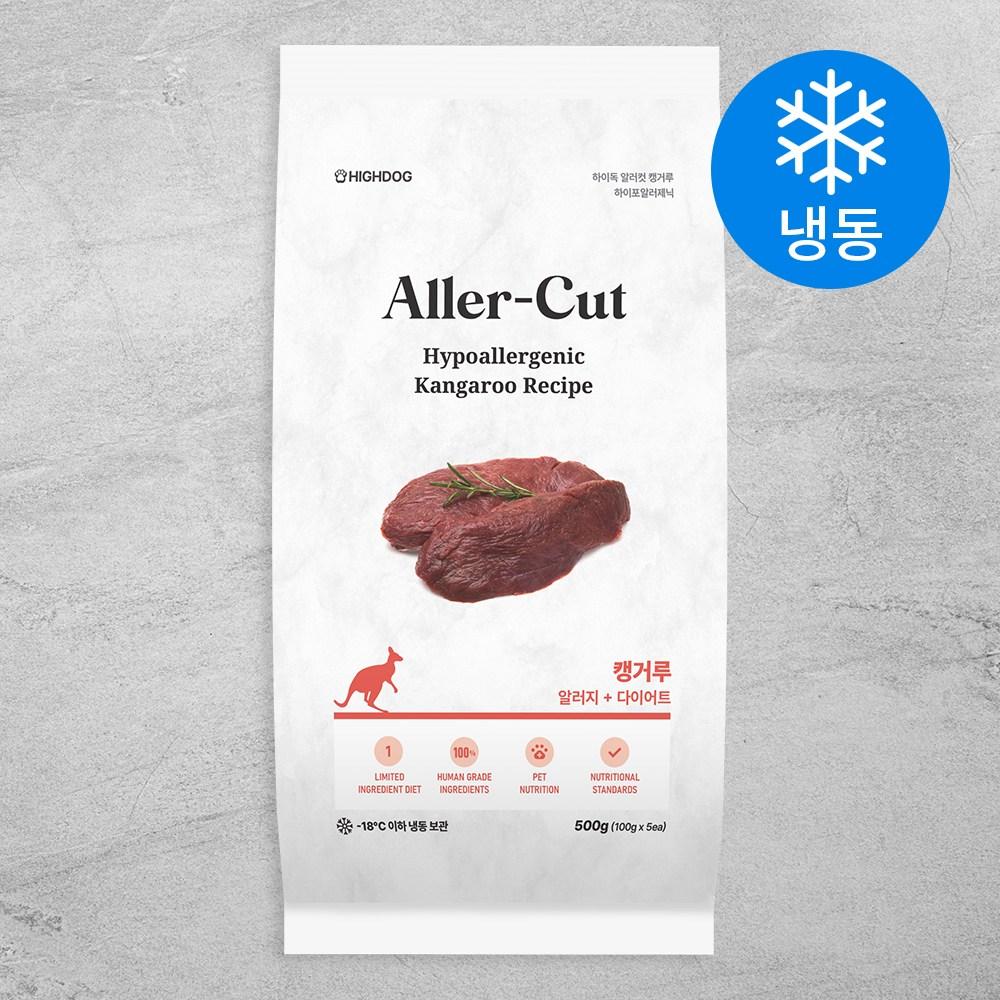 하이독 생후 3개월령 이상 알러컷 캥거루 강아지 냉동 화식 사료 5개입, 캥거루, 500g, 1개 - 화식사료 | 쿠팡