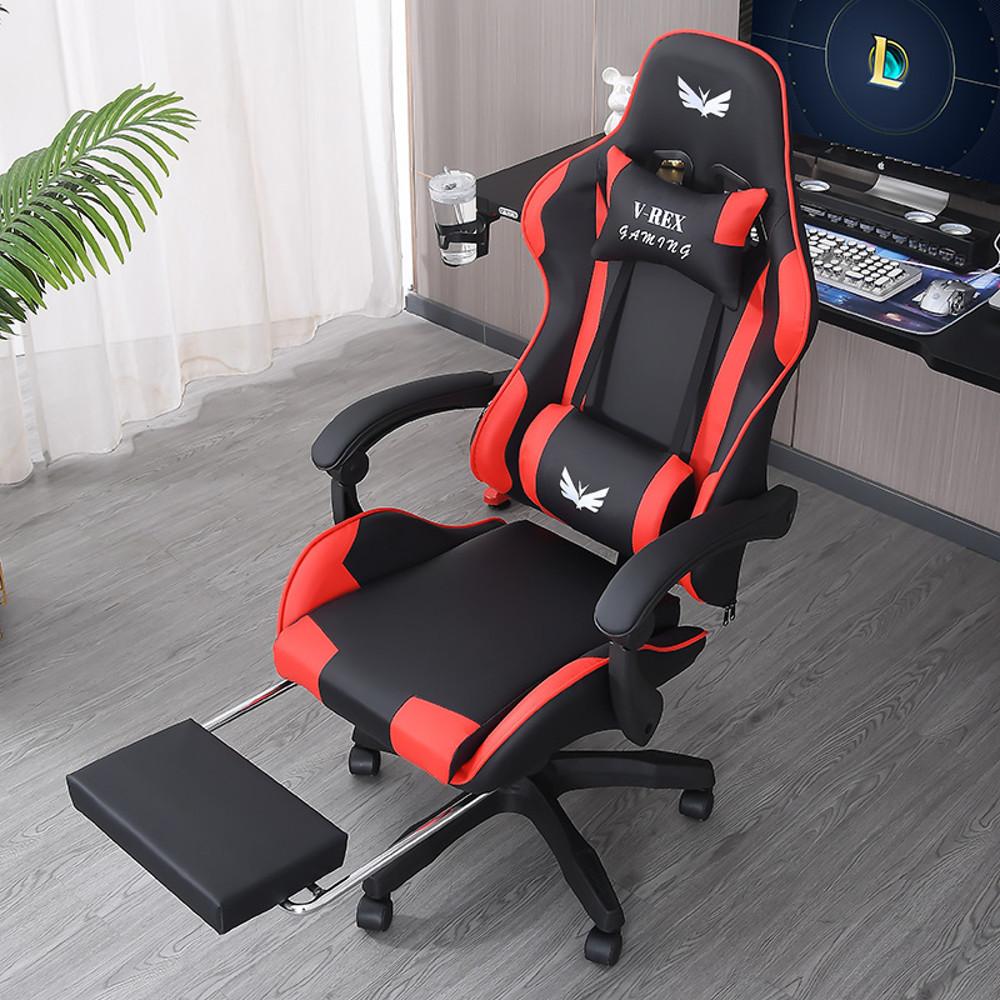아우스 브이렉스 게이밍의자 사무용 사무실 책상 컴퓨터의자 발받침 높이 각도조절 의자