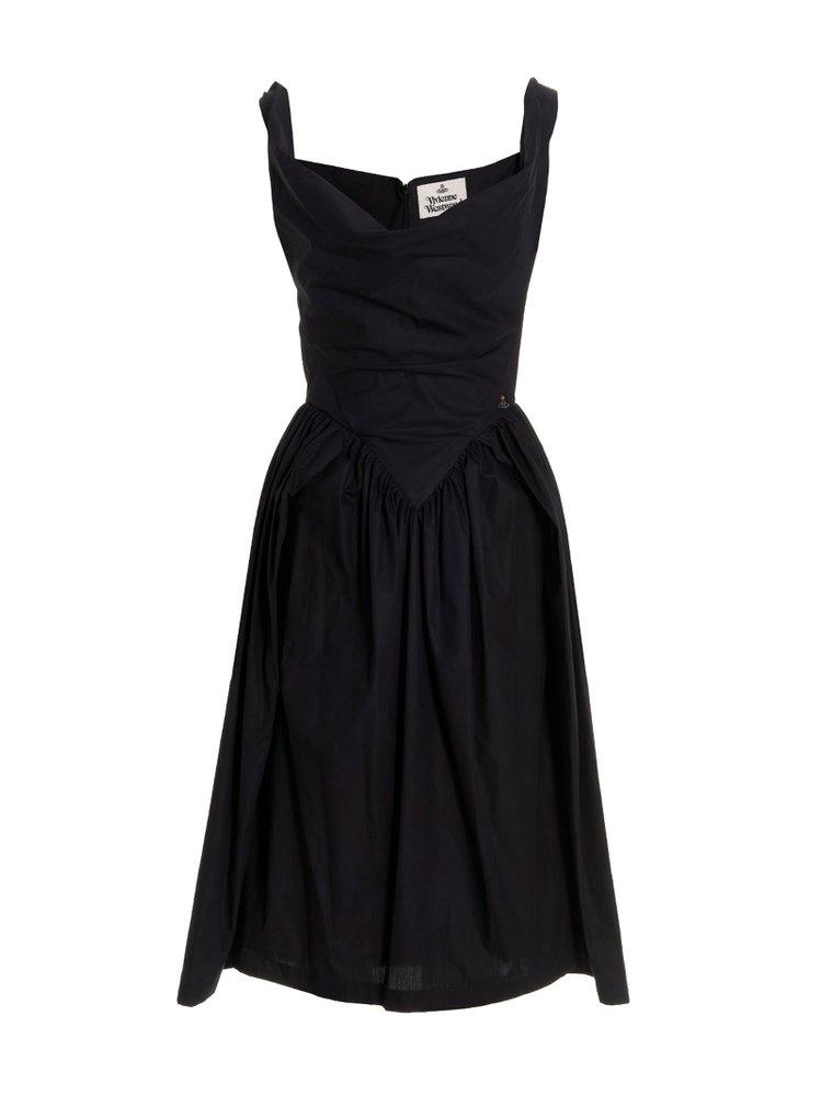 비비안 웨스트우드 선데이 슬리브리스 미디 드레스 원피스