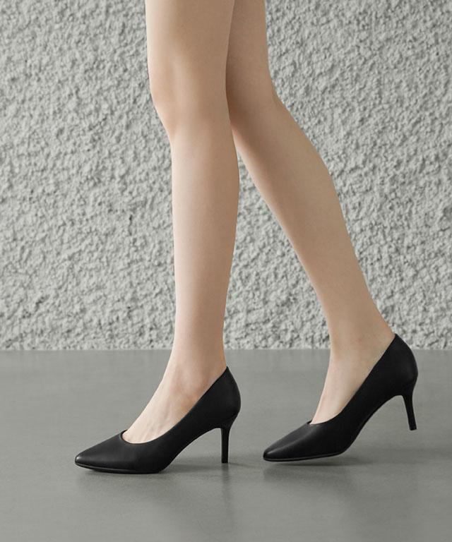 착한구두 🔥14만족돌파 웨딩슈즈 3천개후기 2가지높이 스틸레토 펌프스 하객룩 하객슈즈 스틸레토힐 면접구두 하객구두 구두 (7/9cm)크레센도~