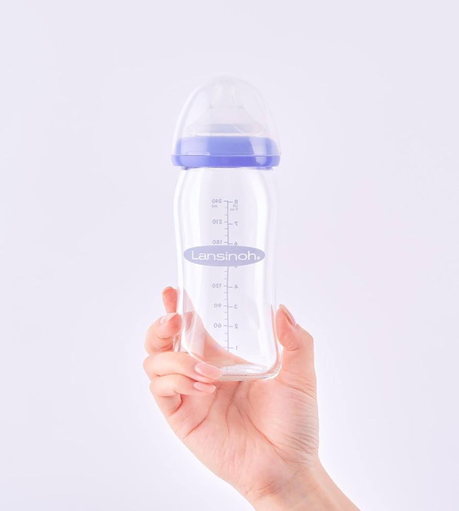 란시노 유리젖병 240ml 신생아 아기 배앓이 방지