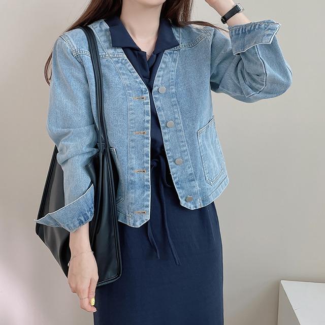 [가을신상/워싱이쁜/간절기템] 캐쥬얼 무드 데일리 데님 청 자켓 N-07117