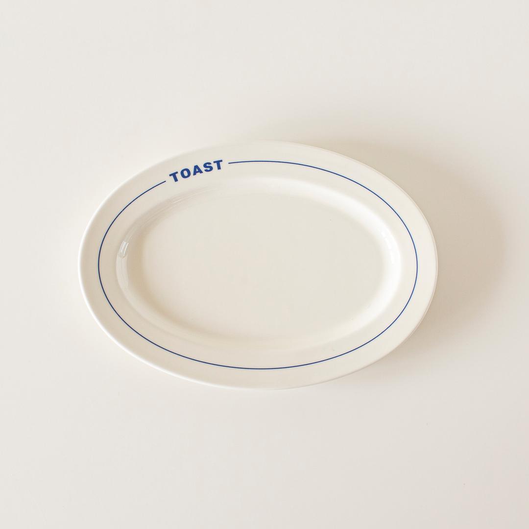 [ weekend ] toast plate 'blue'