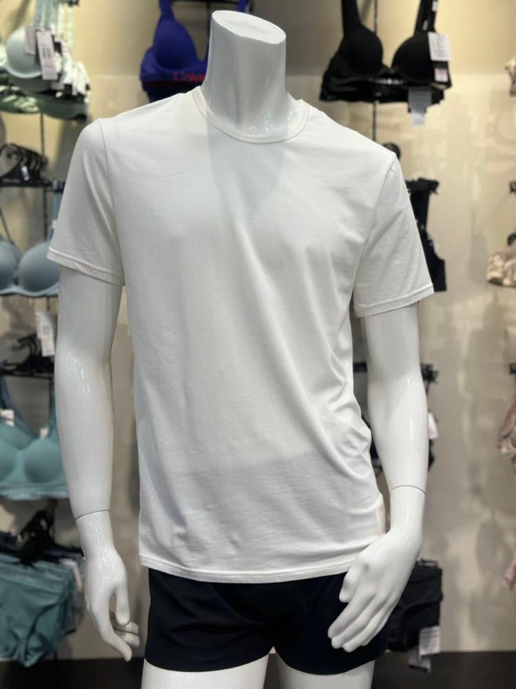 (8특)CK언더웨어 (1+1)모던 코튼스트레치 숏 슬리브 남성탑 2PACK NB1088-100