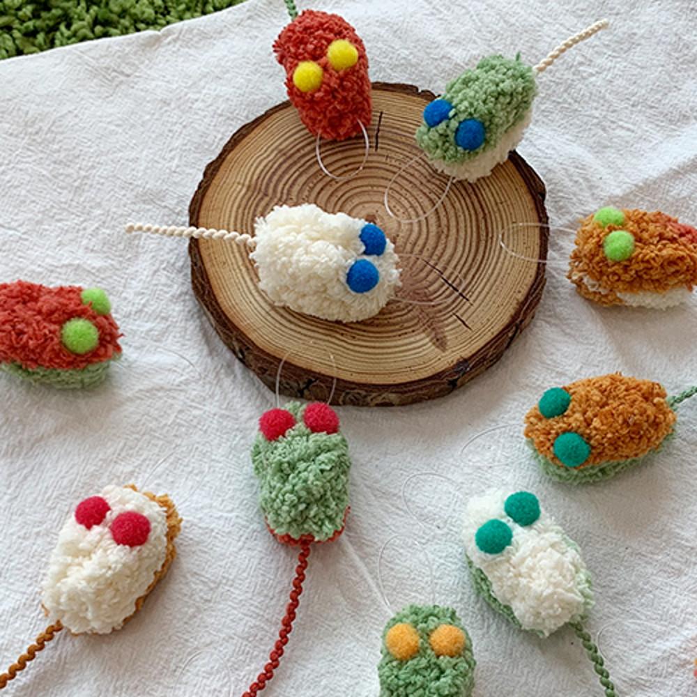 [5+1] 보들보들 고양이 쥐돌이장난감 고양이낚시대 리필 1p