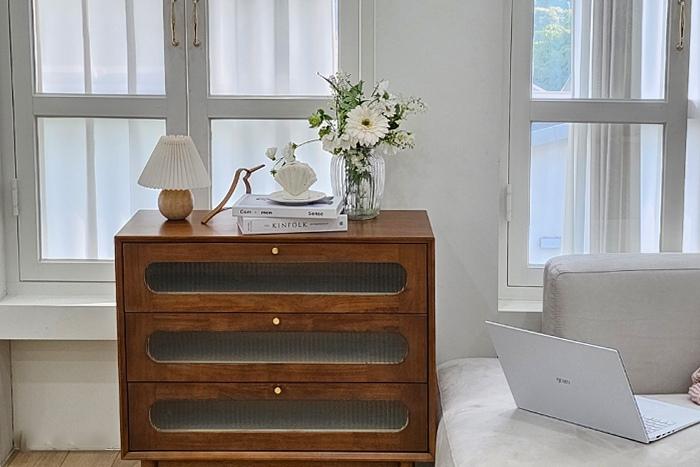 라헬 원목 800 3단 서랍장