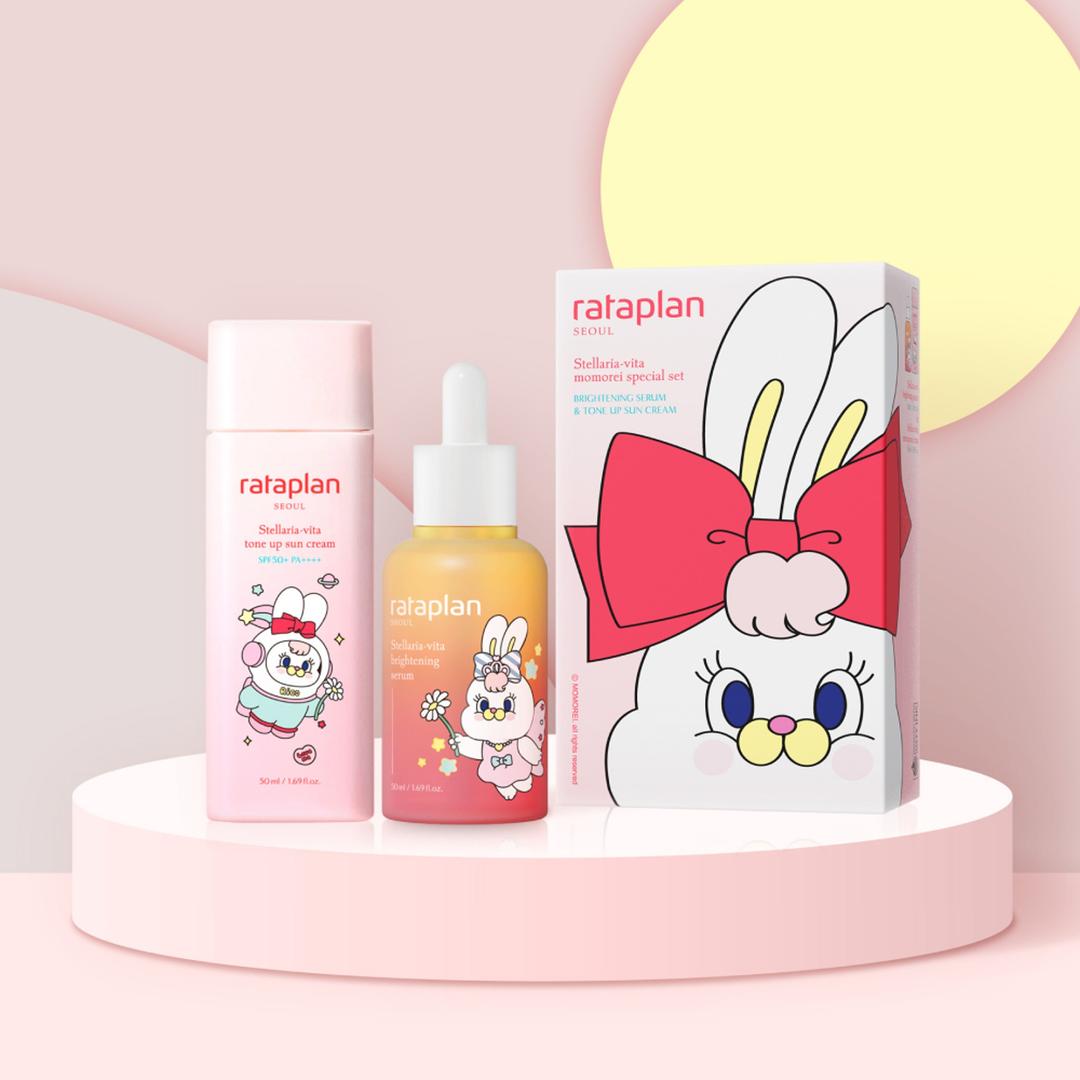 [모모레이 파우치 증정] 별꽃비타 기획세트(세럼&선크림)