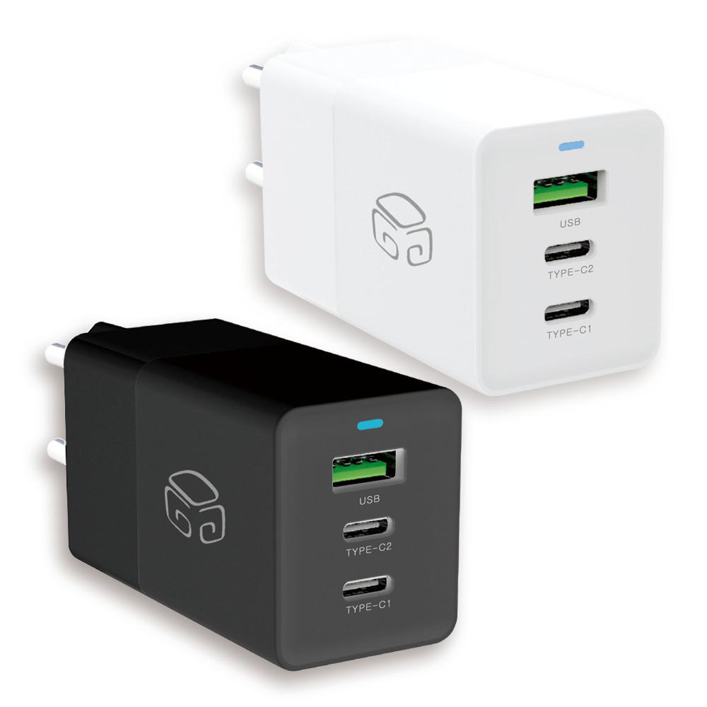 65W gan USB PD C타입 고속 멀티 어댑터 충전기