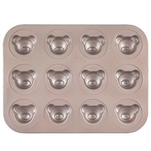 아노마드 아기 곰돌이 모양 마들렌틀 팬 12구 - 베이킹용품 | 쿠팡