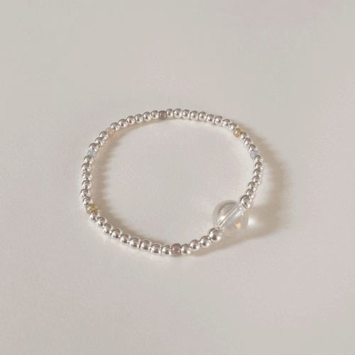 [ED made][무배] 글라스 볼 포인트 비즈 밴딩 팔찌