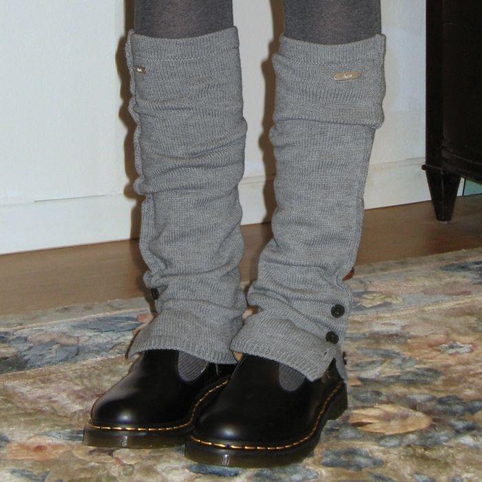 Knit Leg Warmers (Grey)