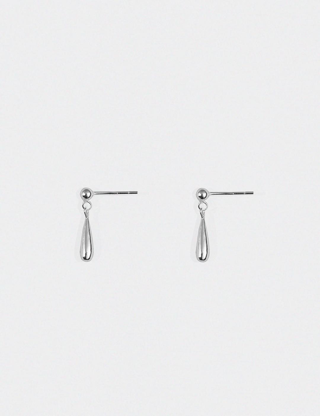 Mini Drop Earrings_Silver