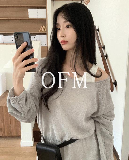 메리어라운드 [단독][ofm] 클로드 보트넥 롱 스트링 (knit)