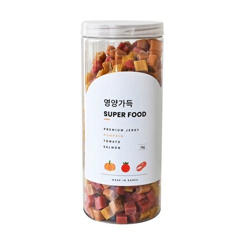 제로랩스 반려견 영양가득 져키 1kg, 단호박+토마토+연어, 1kg, 1개