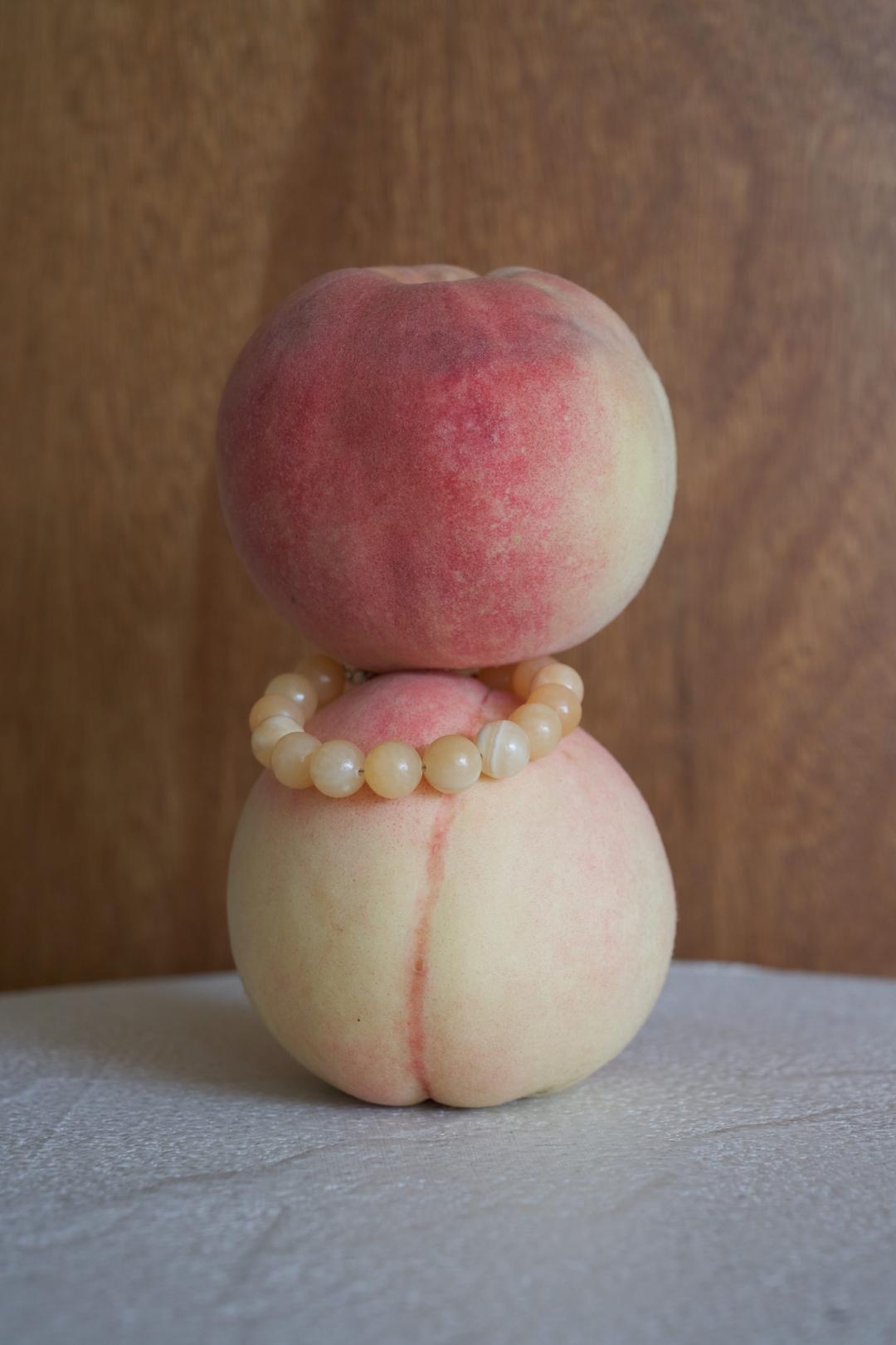 Apricot bracelet 애프리콧 원석 팔찌