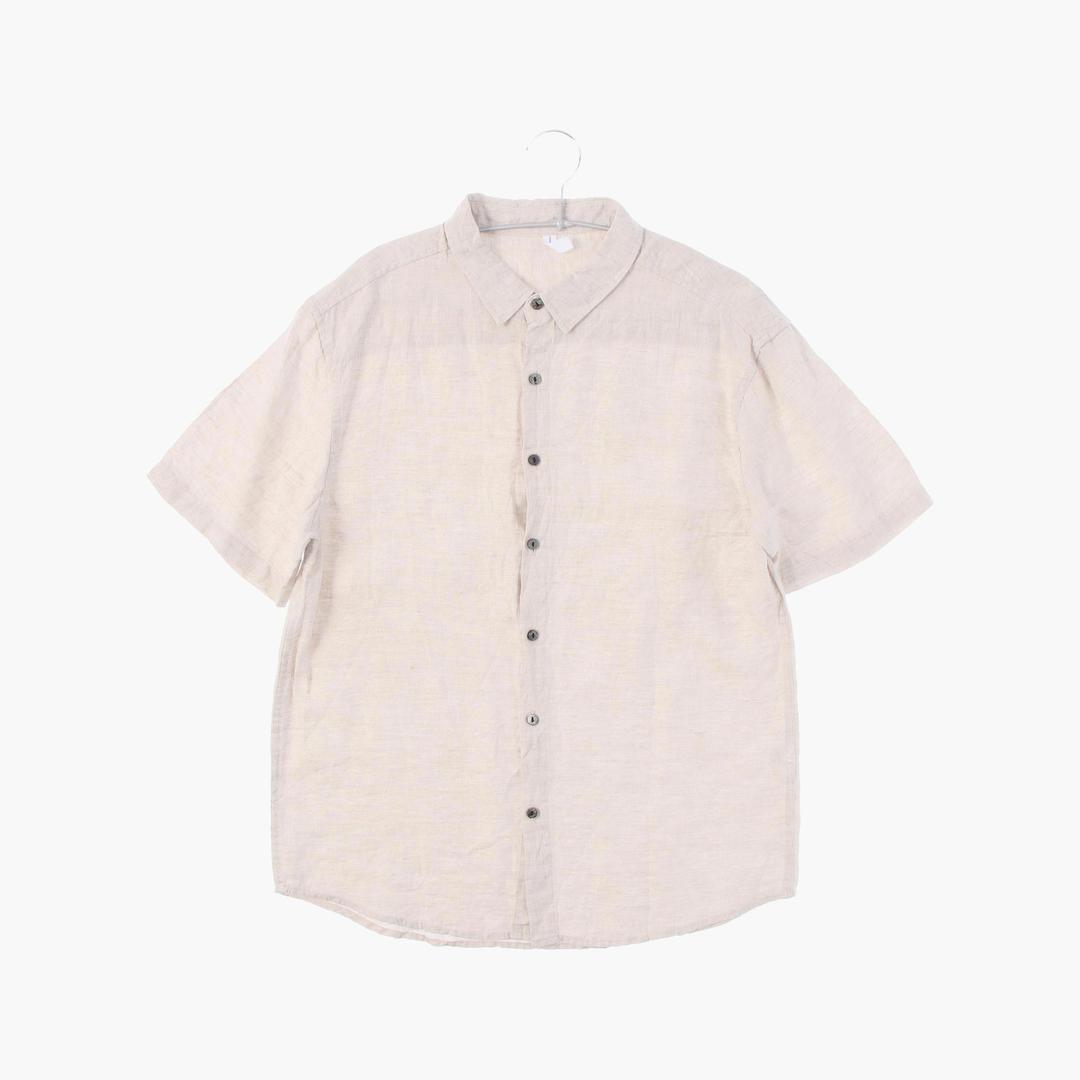 린넨 베이직 반팔 셔츠 남자 2XL