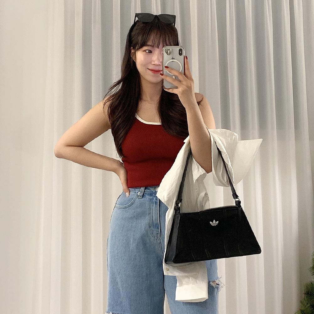 리브안 배색 나시 A0049