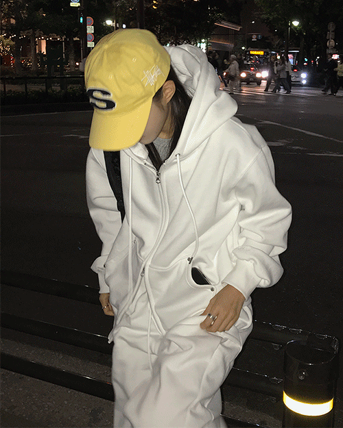 위크어스 [made] 위크 데일리 기모 투웨이 후드집업