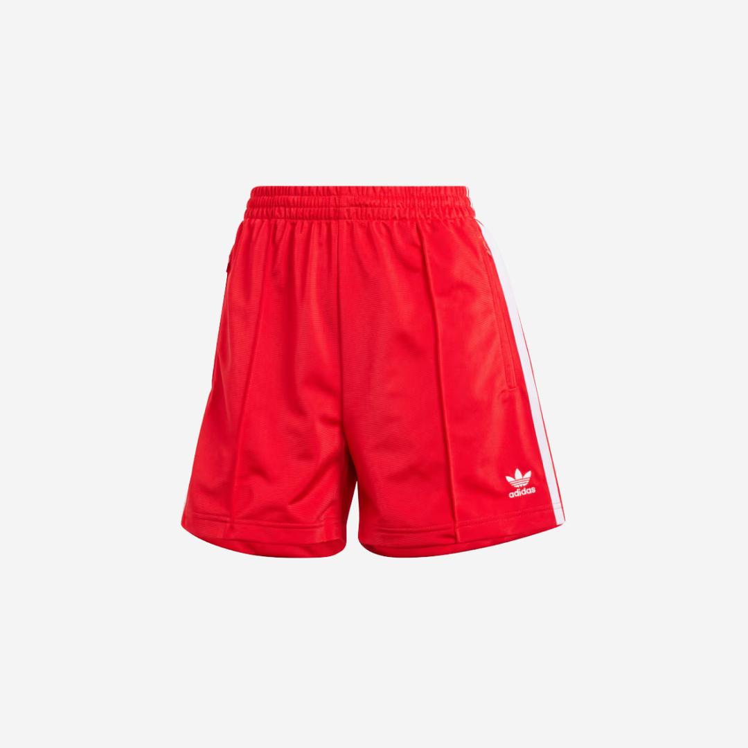 (W) Adidas Firebird Shorts Better Scarlet White - KR Sizing