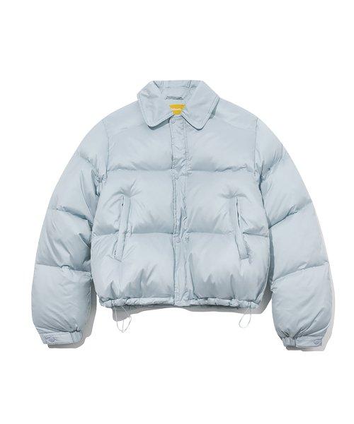 Macaron Duck Down Crop Jacket(SKY BLUE)