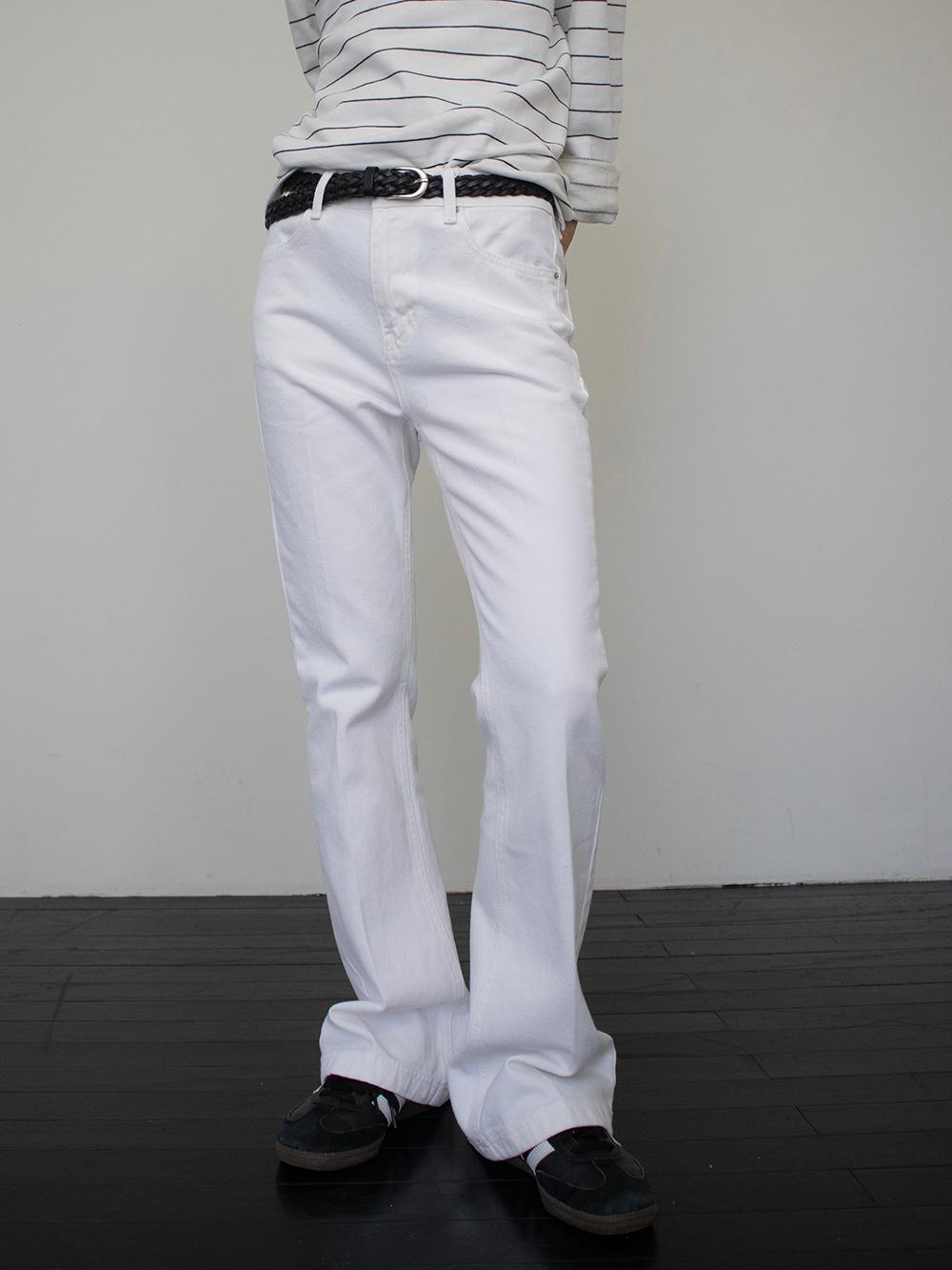 LINE BOOTS CUT PANTS (3COLORS)