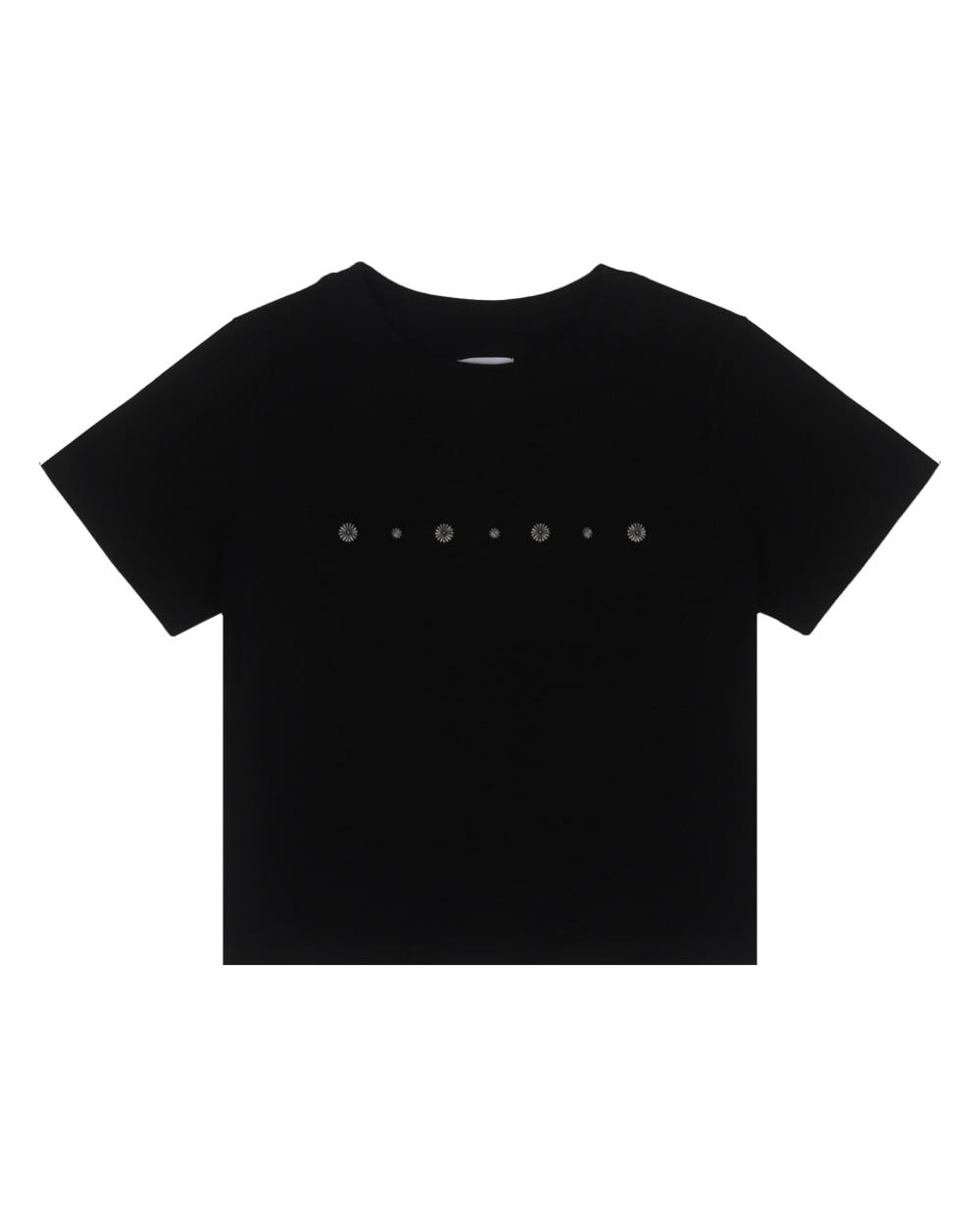 CONCHO CROP T-SHIRTS [BLACK]