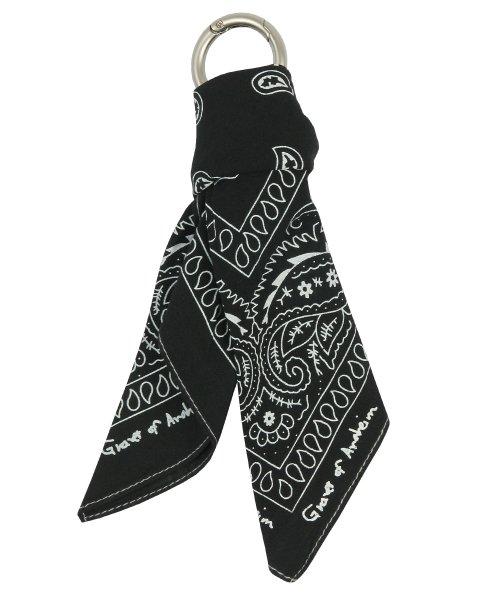 [BAG&ACC]페이즐리 반다나 스카프 벨트 키링_블랙