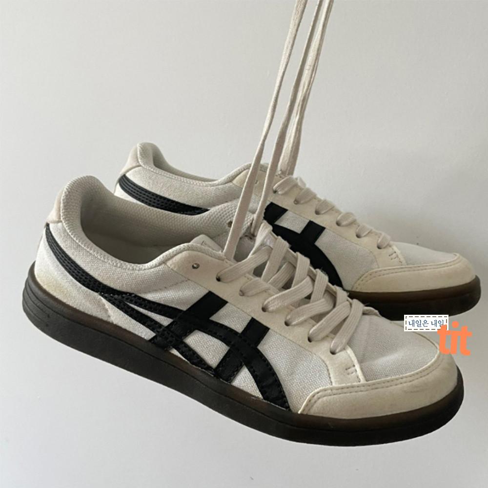 오니츠카타이거 어드벤티 빈티지 화이트 블랙 1183B799-101 : 내일은내일