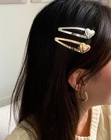 heart hair pin