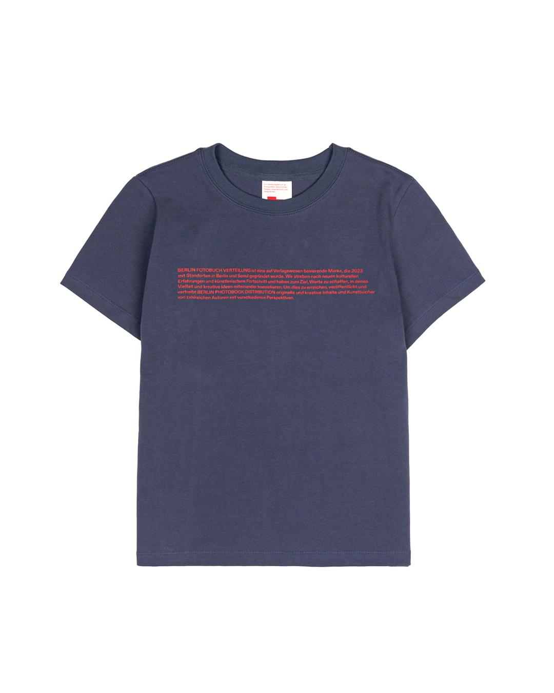 (W) OVERVIEW TEE (SLATE BLUE)