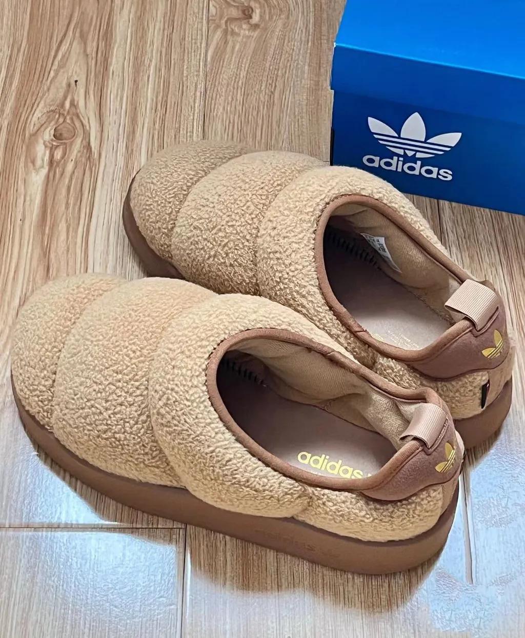 (무료배송) 아디다스 퍼피렛 보아 후리스 패딩슈즈 브라운 슬립온 IG7153 (해외배송 100%정품) | 상품 상세 | 크로켓