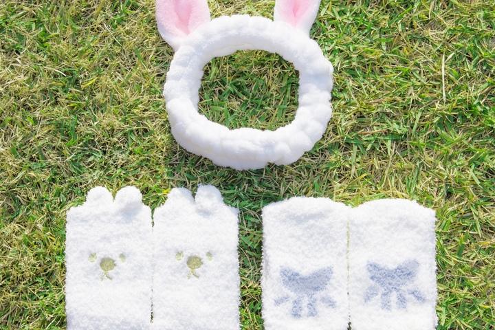 2023 토끼해 토끼 세안밴드+토끼 수면양말 2족 SET 신년 계묘년 새해 선물