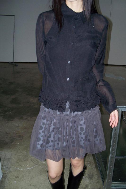 sheer shirt (2color)