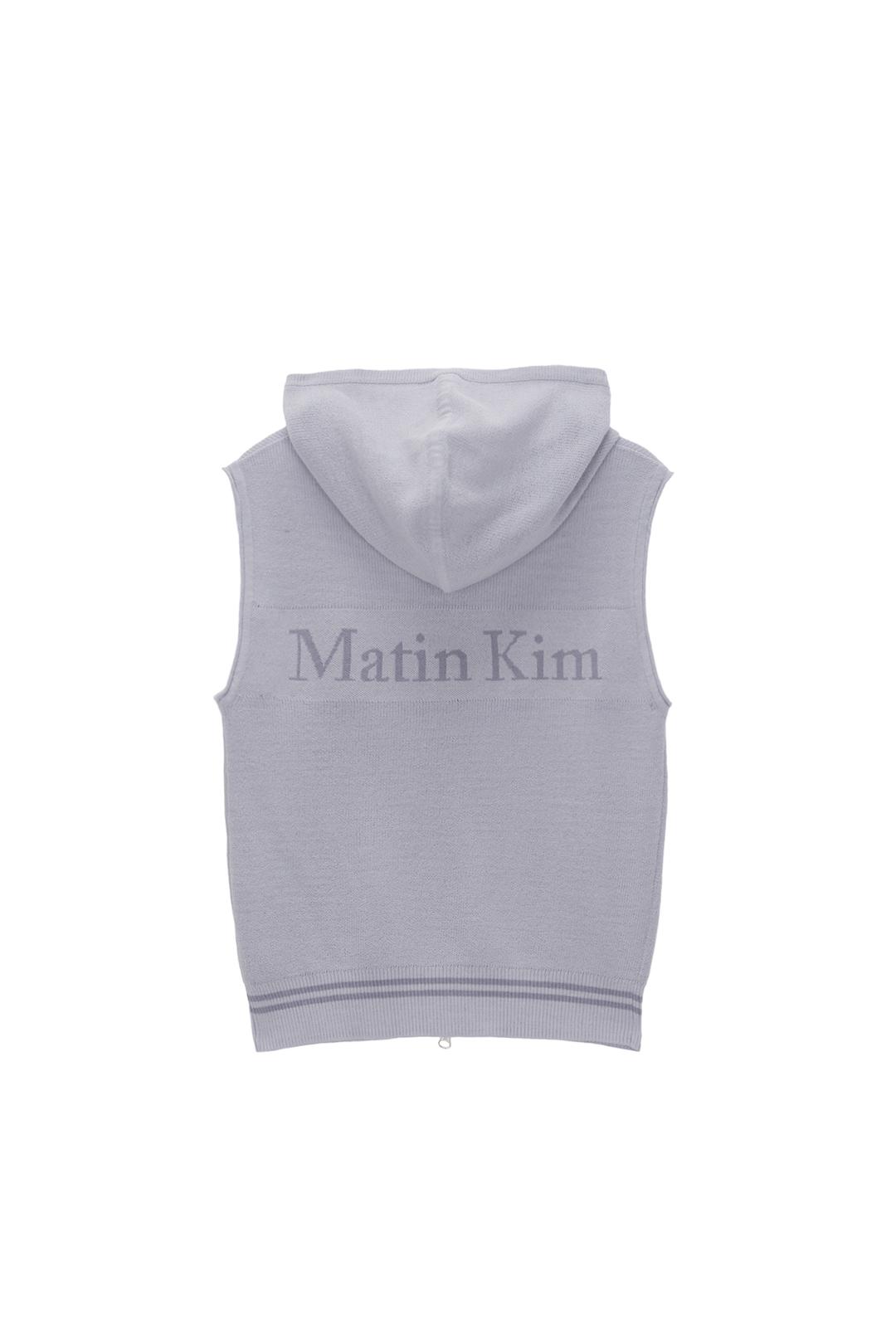 HOODY POINT LOGO KNIT VEST FOR WOMEN IN LILAC