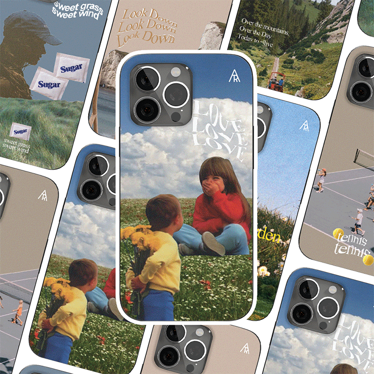 [카드2장수납]네이처콜라주 카드 수납 포켓 범퍼 휴대폰케이스 아이폰7 8 SE2 3 XS 11 12 13 14 프로 맥스 미니 갤럭시 S23 22 21 노트20 10 + 울트라