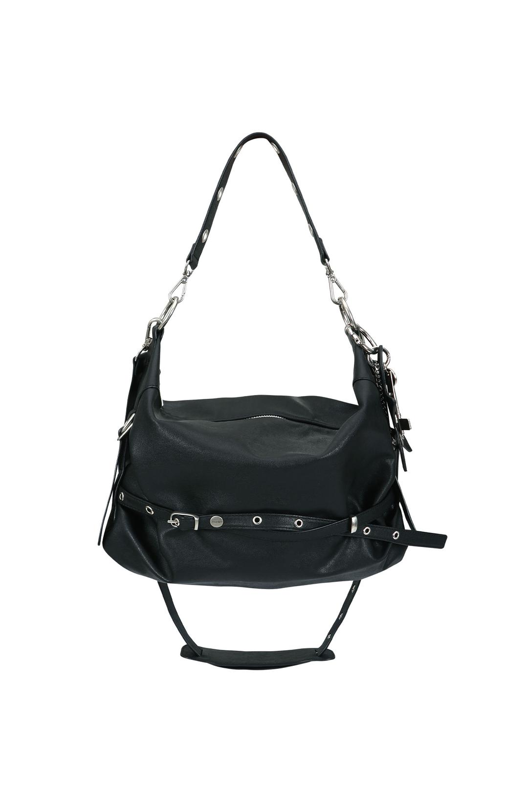 4/23 예약배송 슬라우치 백 & 키링 세트 slouchy bag (black) & keyring set