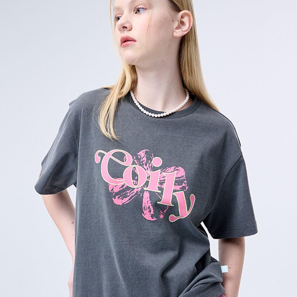 Clover Pigment T-Shirt_charcoal